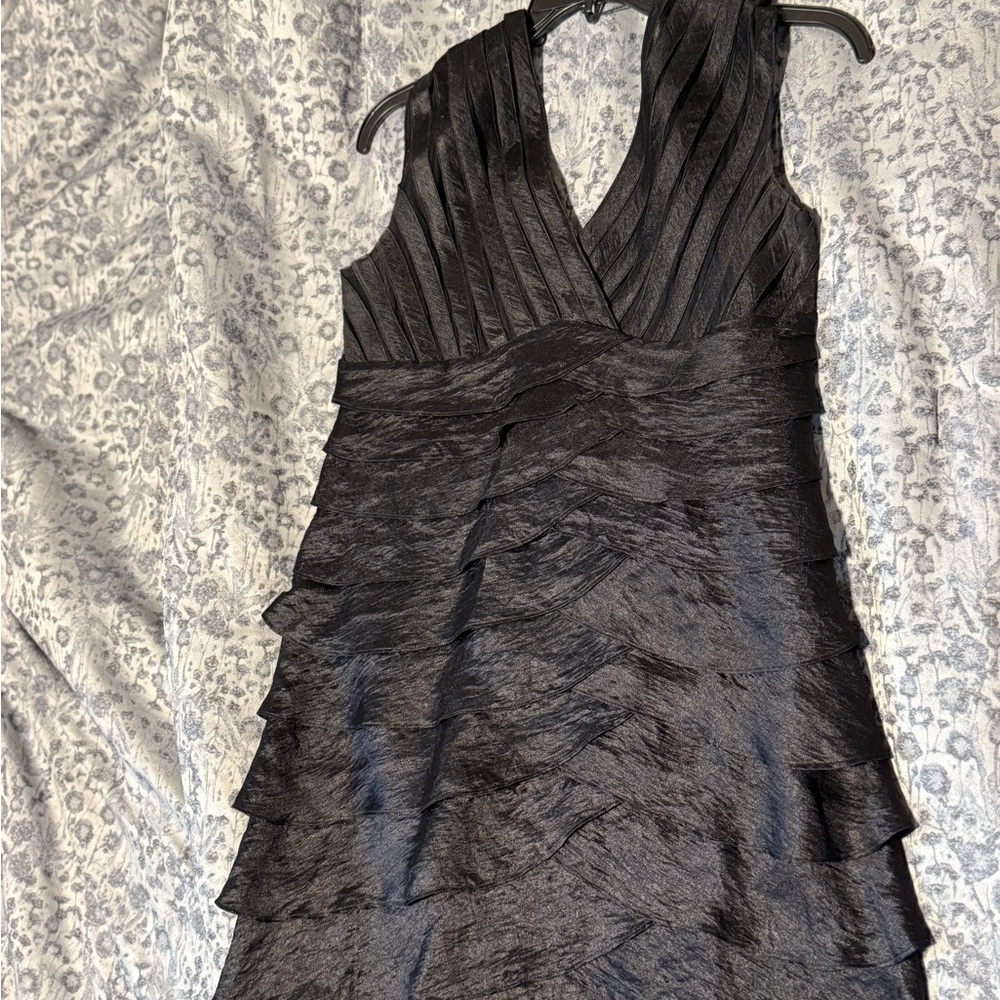 Scarlett Nite Elegant Black Layered  Dress